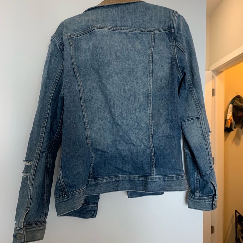 All Saints Collared Jean Jacket - image 5